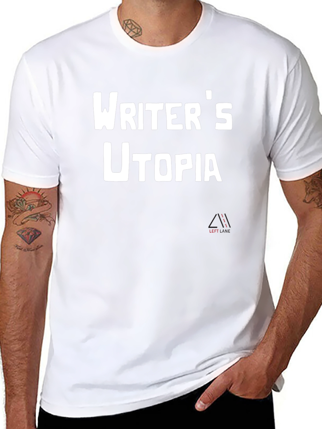 Writers Utopia Black Graphic Tee