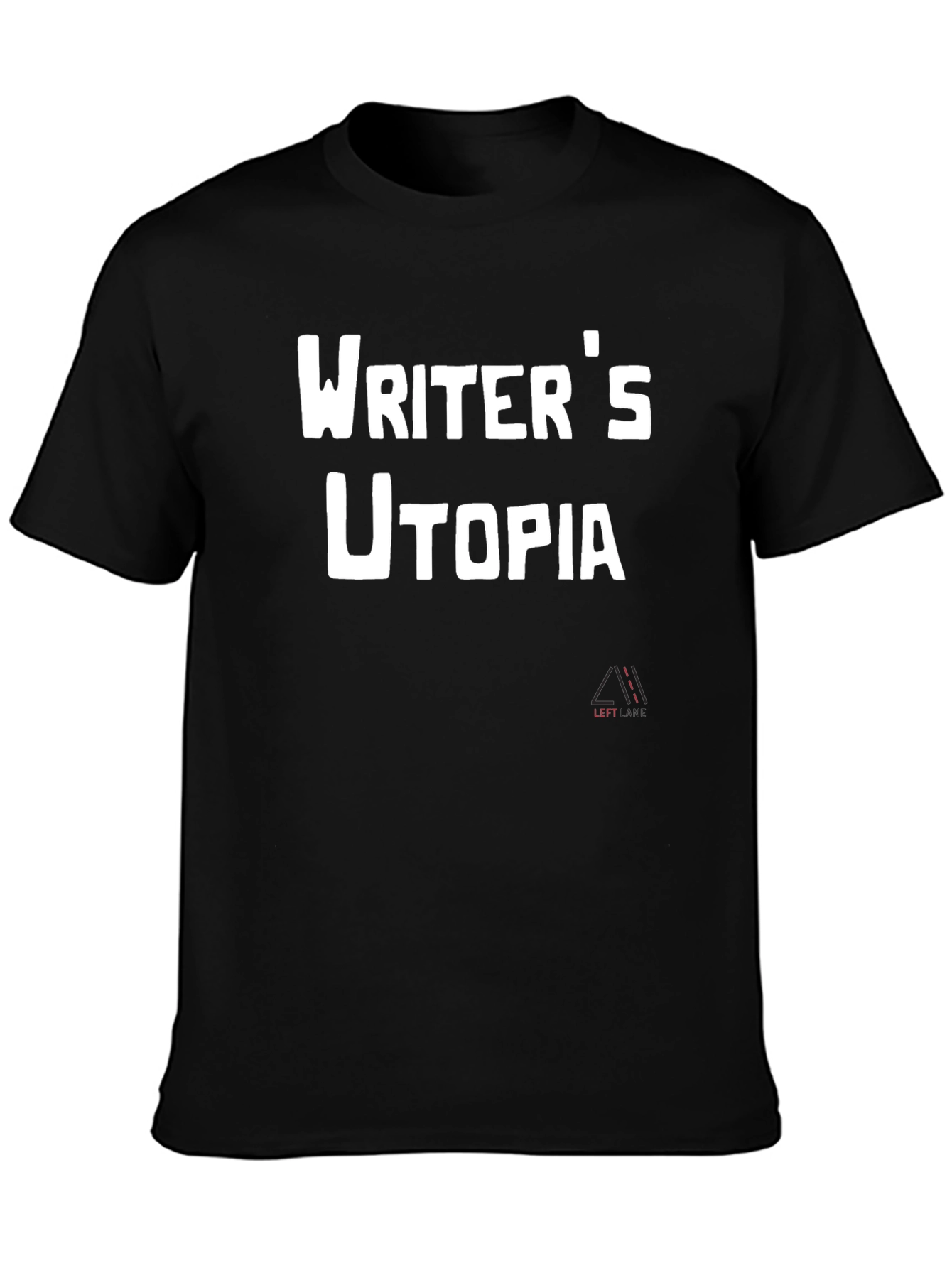 Writers Utopia Black Graphic Tee