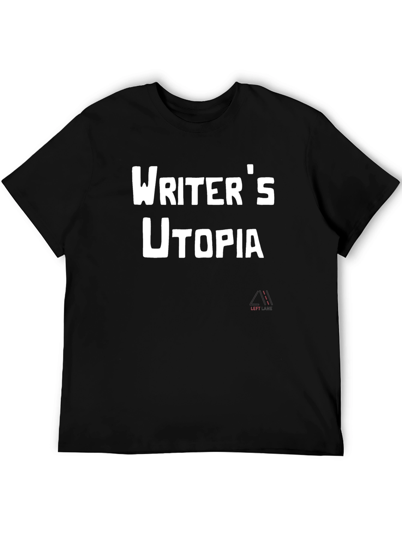 Writers Utopia Black Graphic Tee