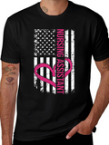 Nursing Assistant American Flag Heart T-Shirt