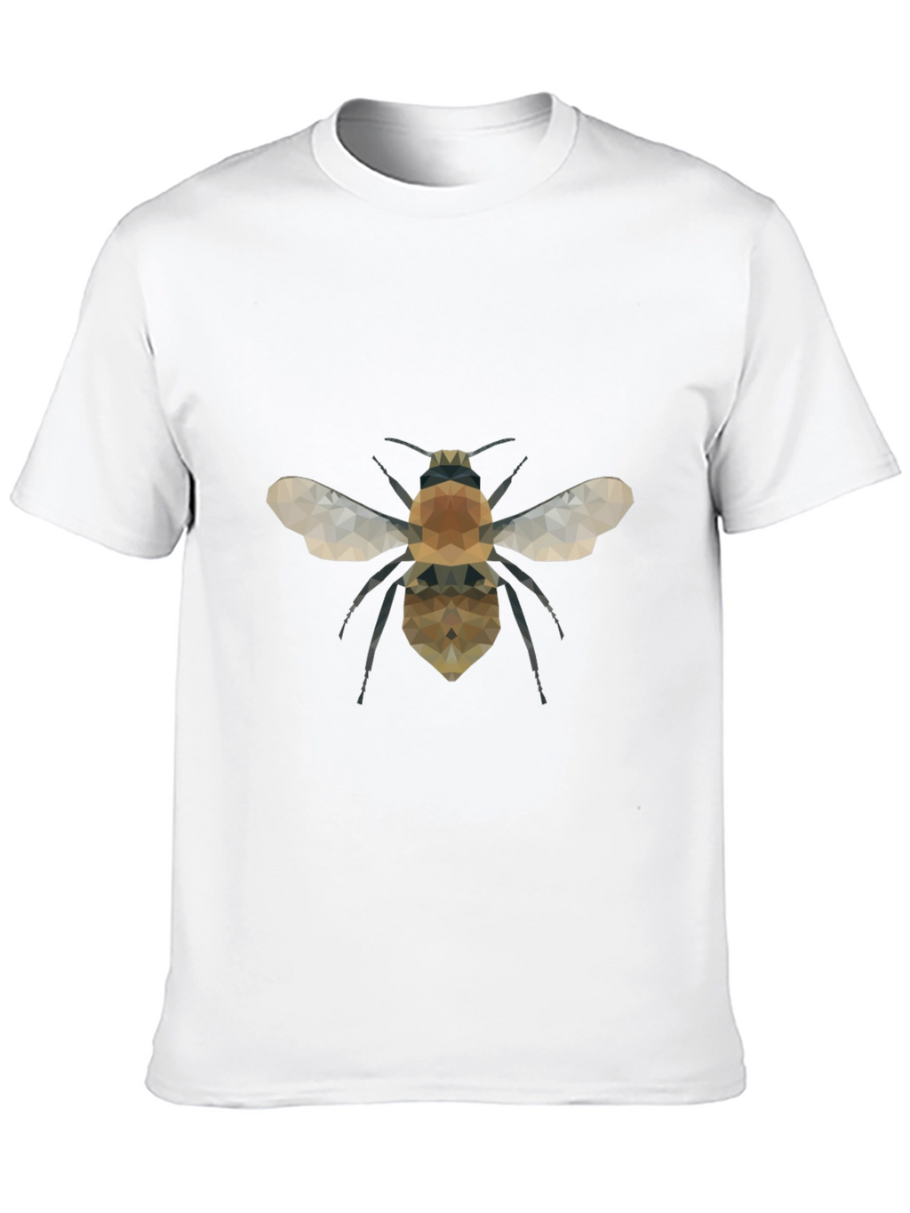 Geometric Bee Graphic Tee - Modern Black T-Shirt
