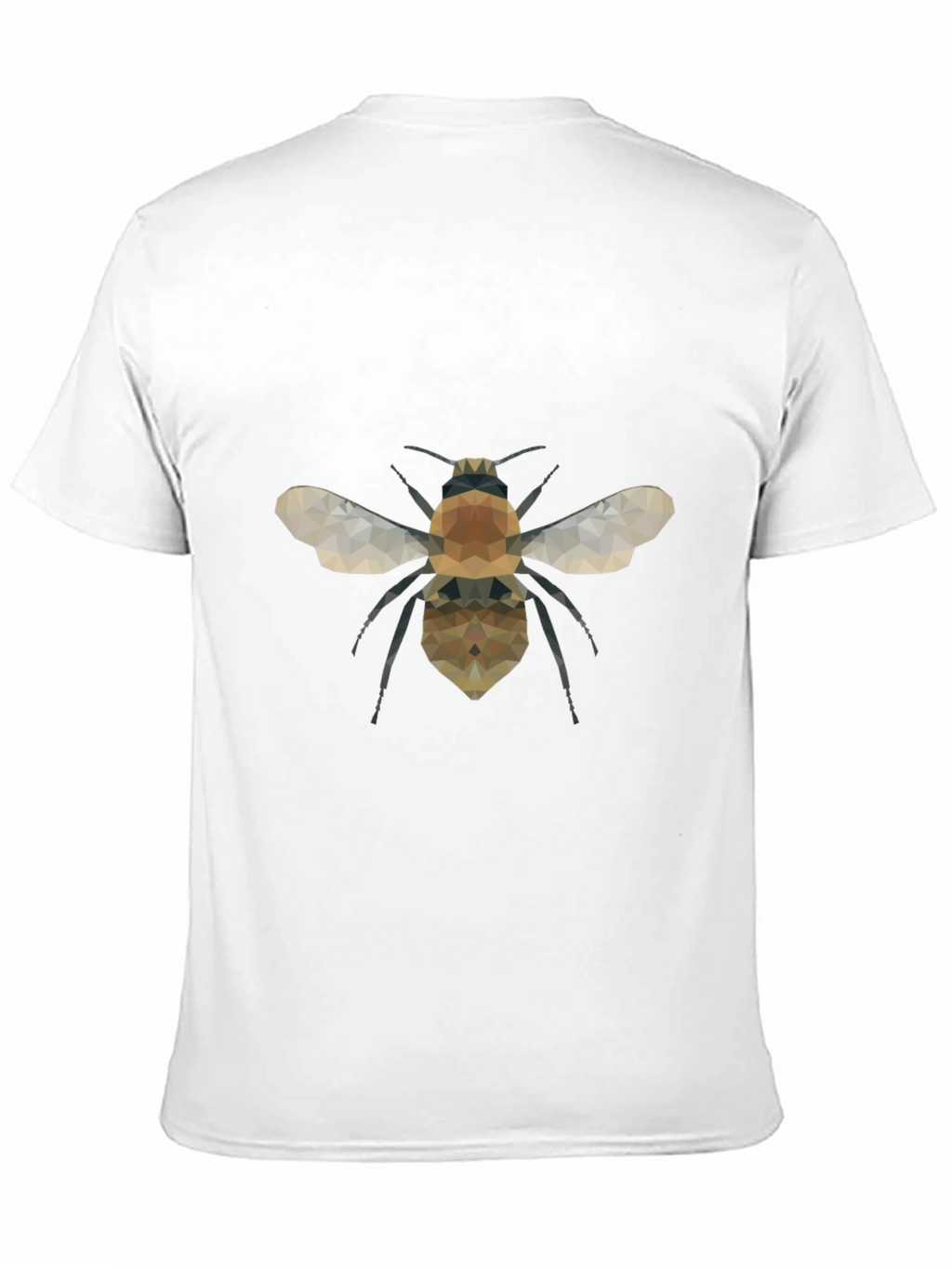 Geometric Bee Graphic Tee - Modern Black T-Shirt