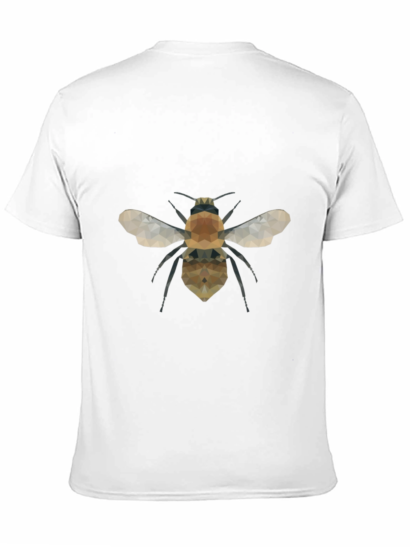 Geometric Bee Graphic Tee - Modern Black T-Shirt