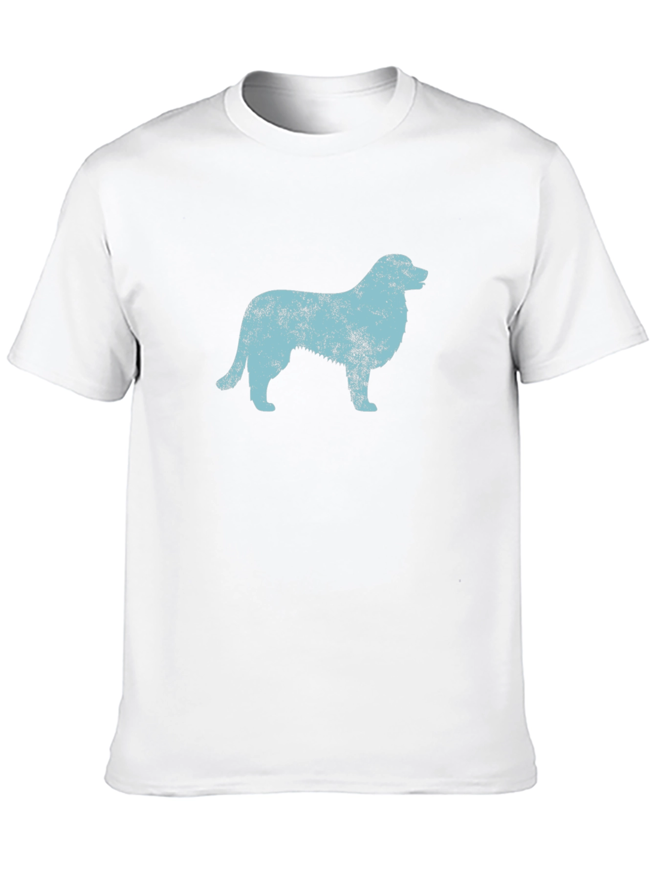 Dog Silhouette Graphic Black T-Shirt