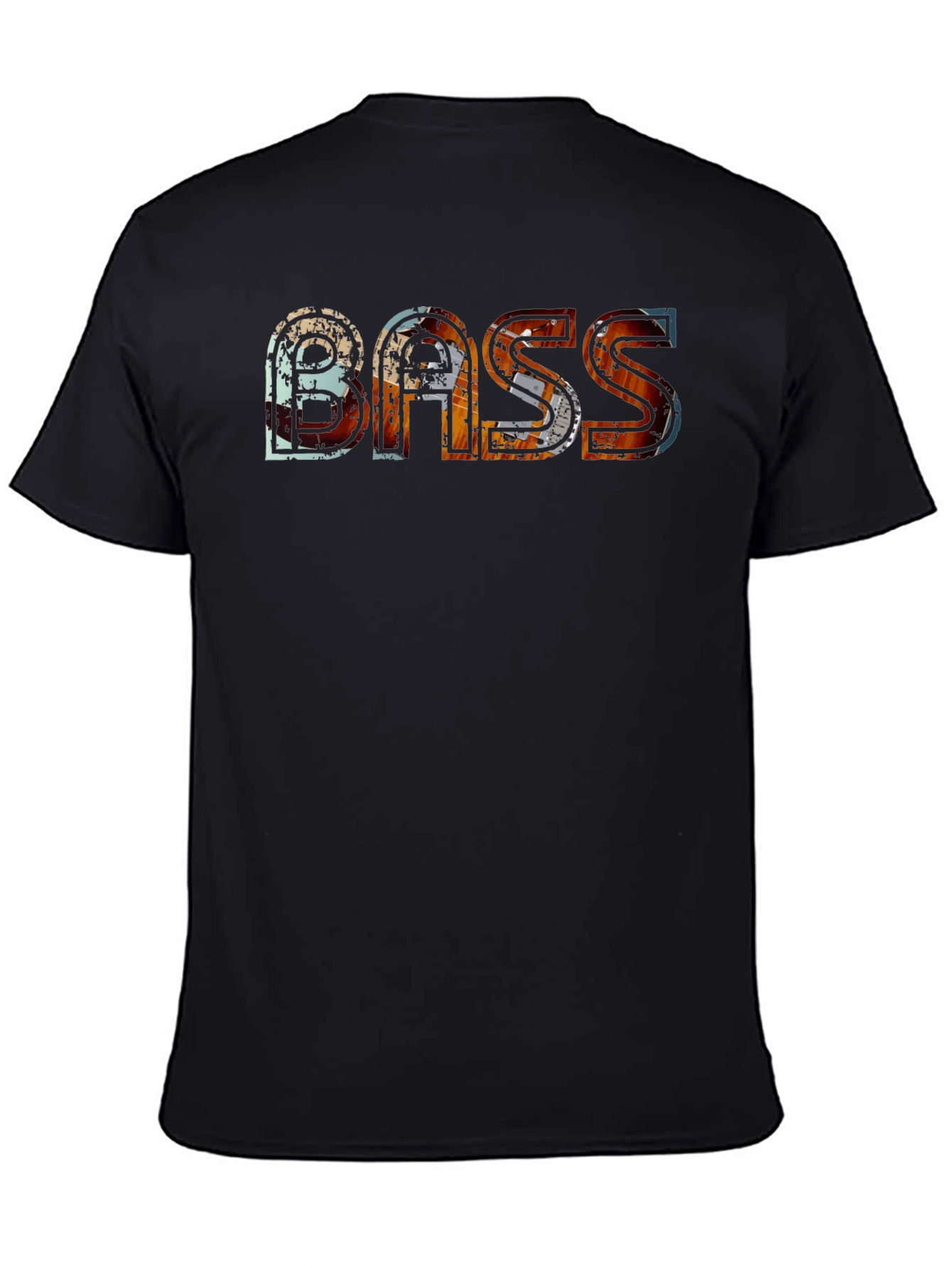 Bass Graphic Tee - Distressed Urban Style