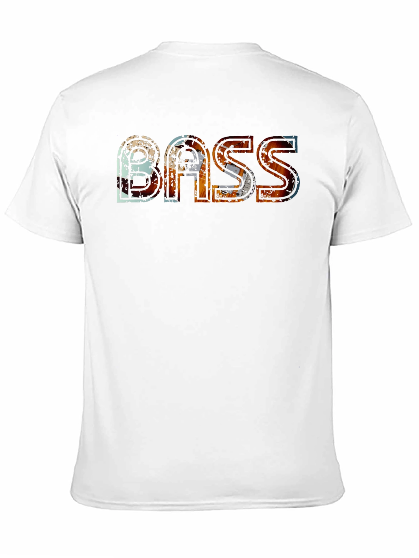 Bass Graphic Tee - Distressed Urban Style