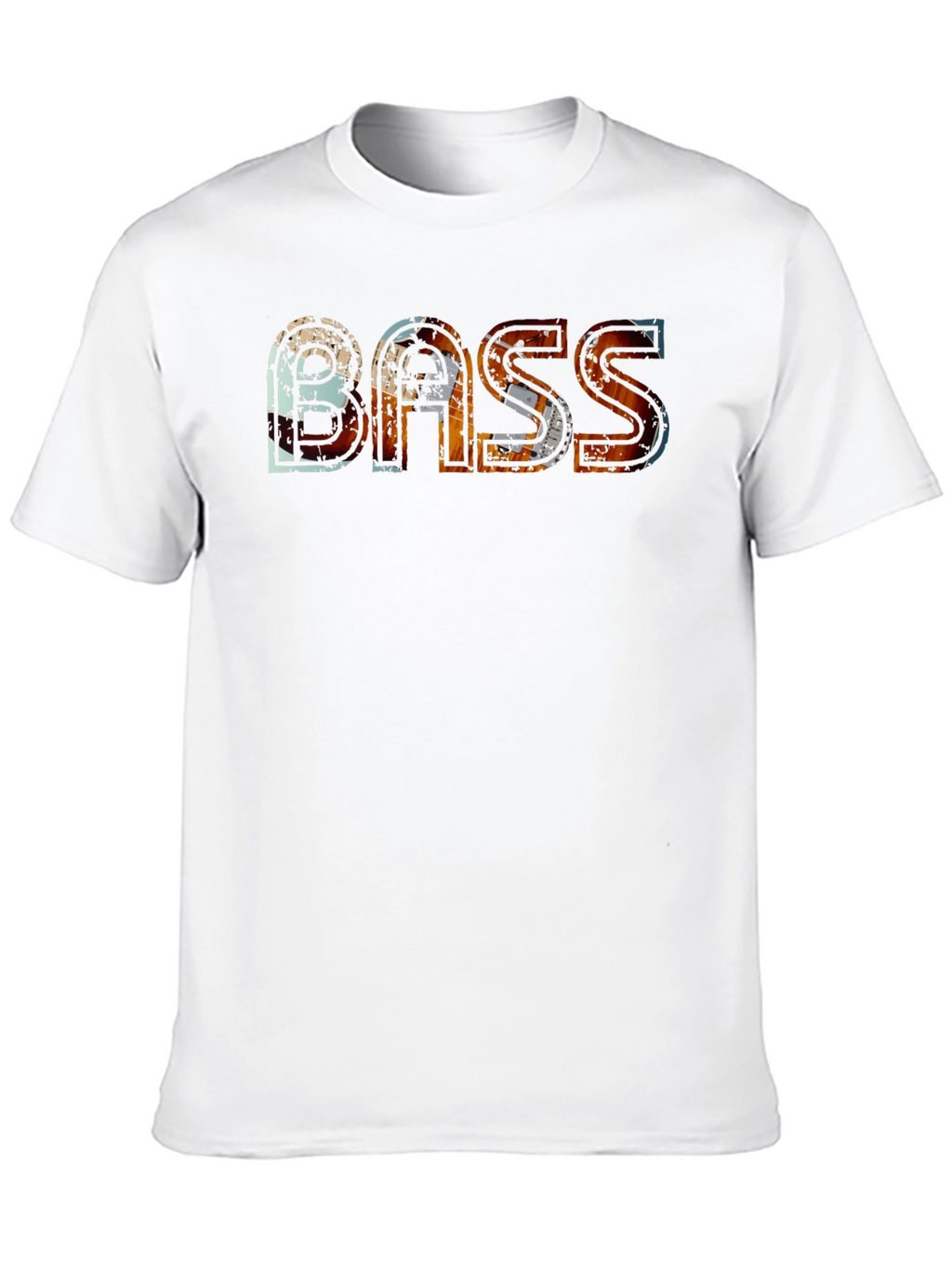 Bass Graphic Tee - Distressed Urban Style