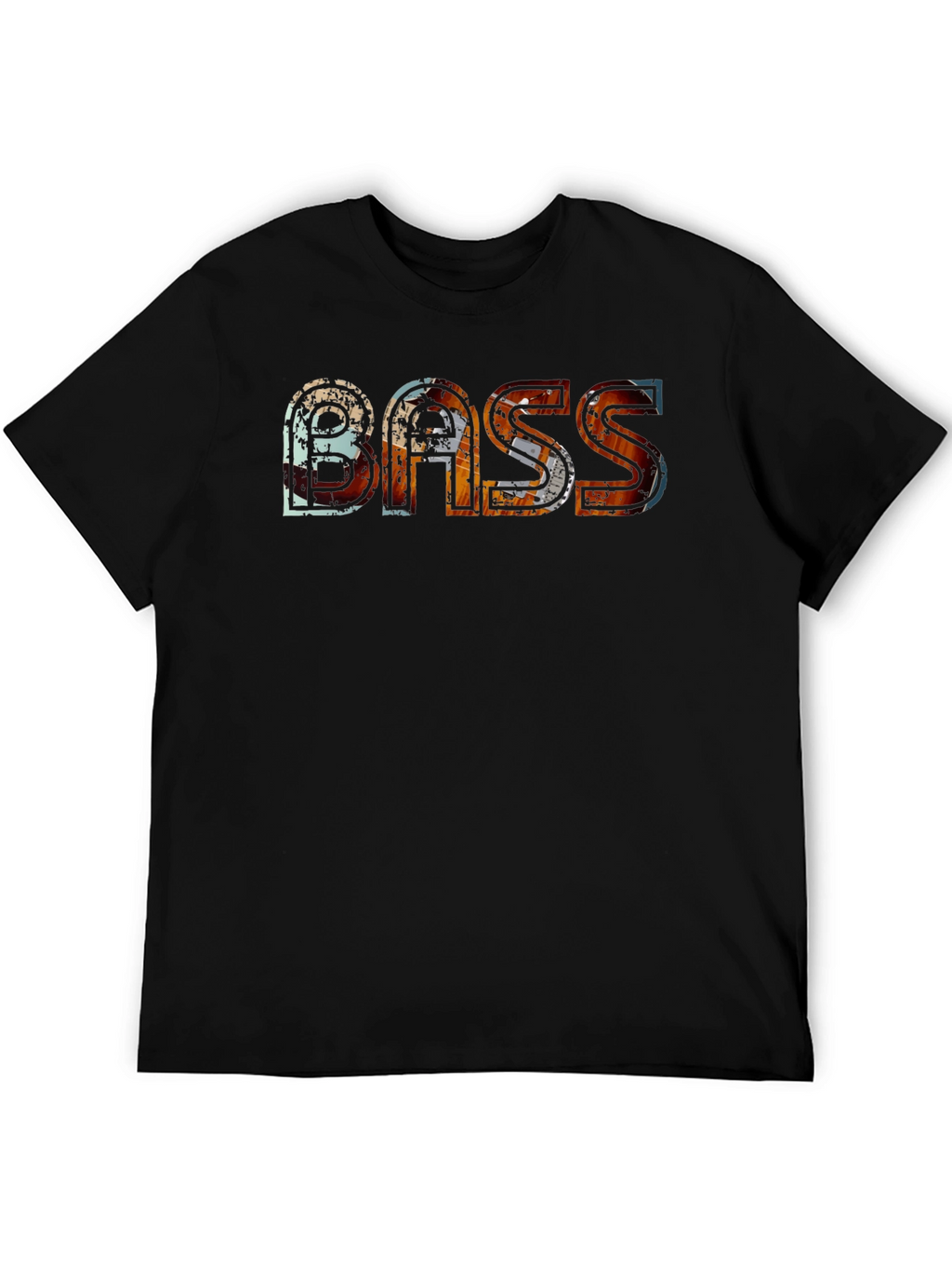 Bass Graphic Tee - Distressed Urban Style