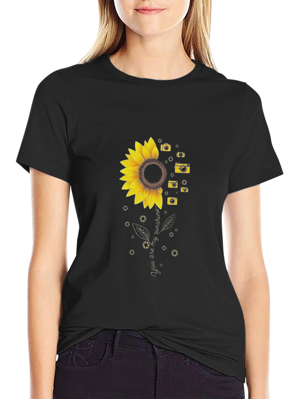 Sunflower Camera Graphic Tee
