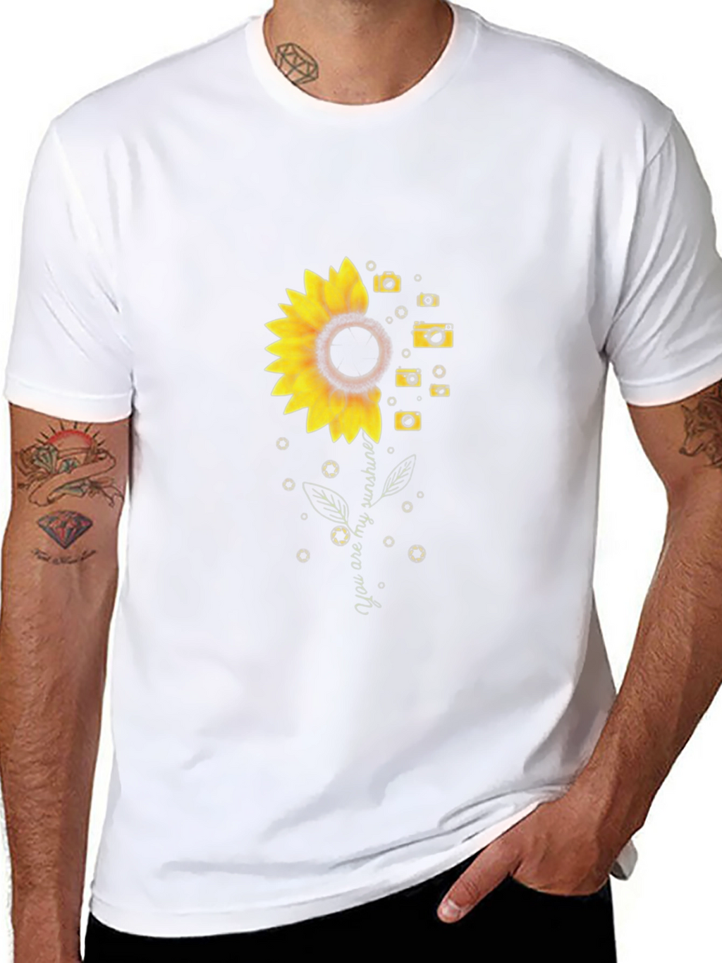 Sunflower Camera Graphic Tee