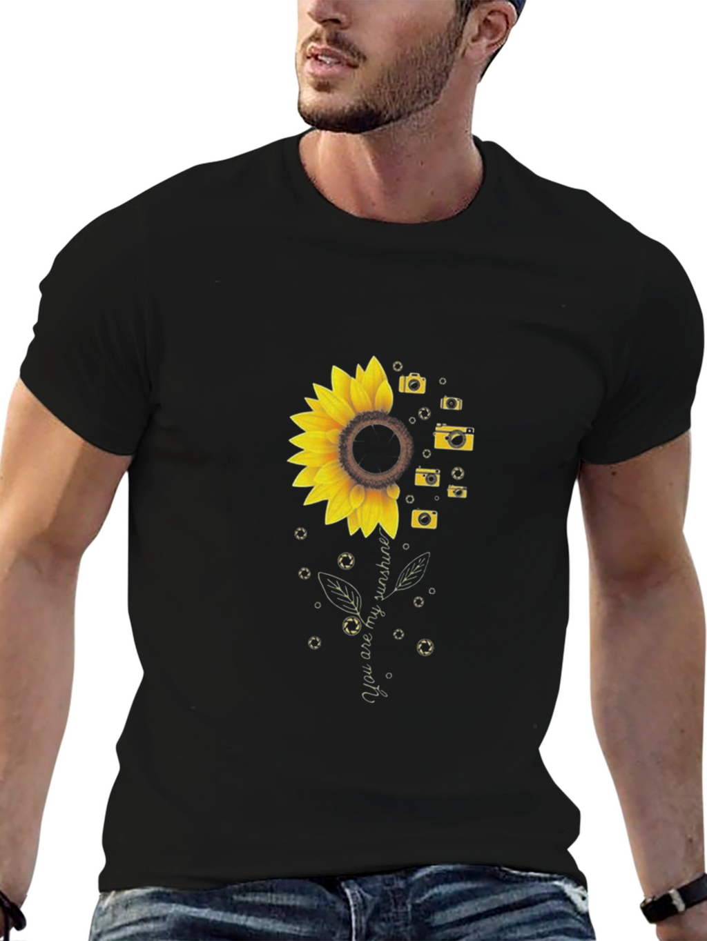 Sunflower Camera Graphic Tee