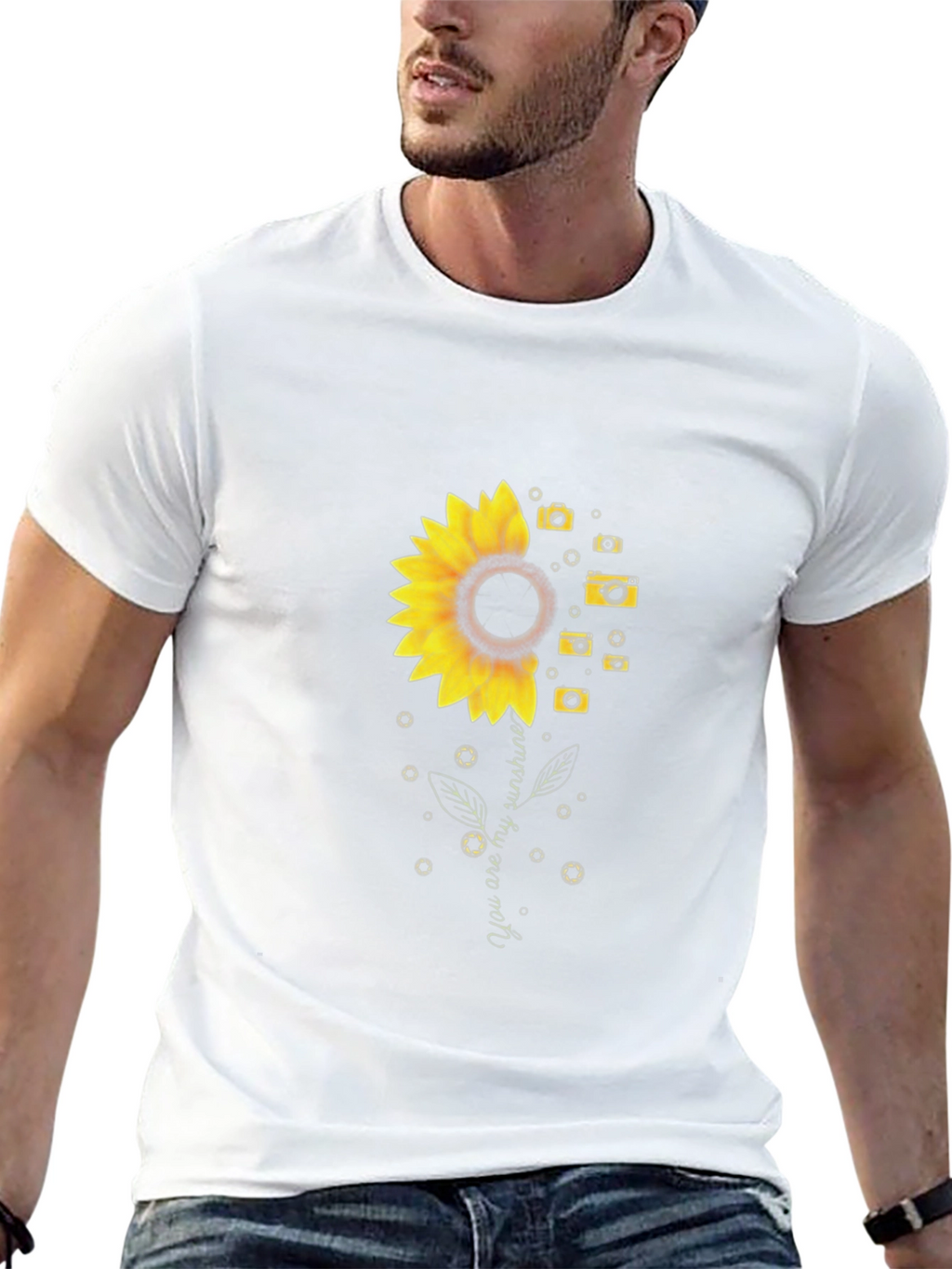 Sunflower Camera Graphic Tee