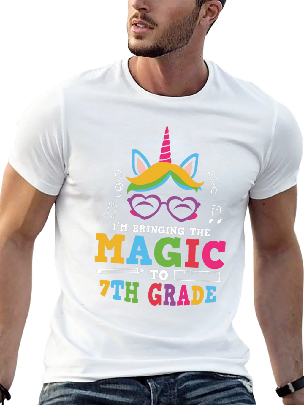 Magic 7th Grade Unicorn Teacher Shirt