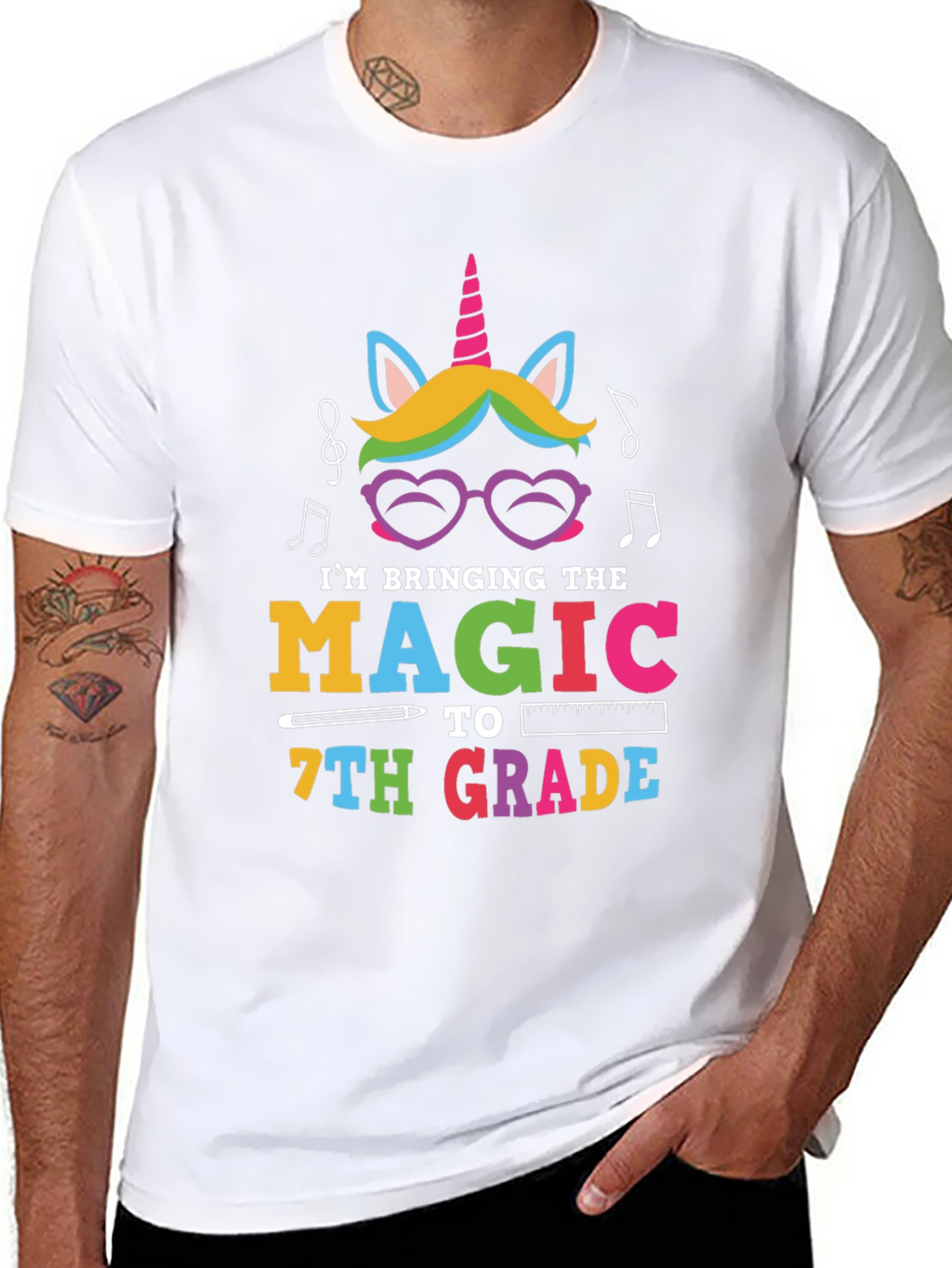 Magic 7th Grade Unicorn Teacher Shirt