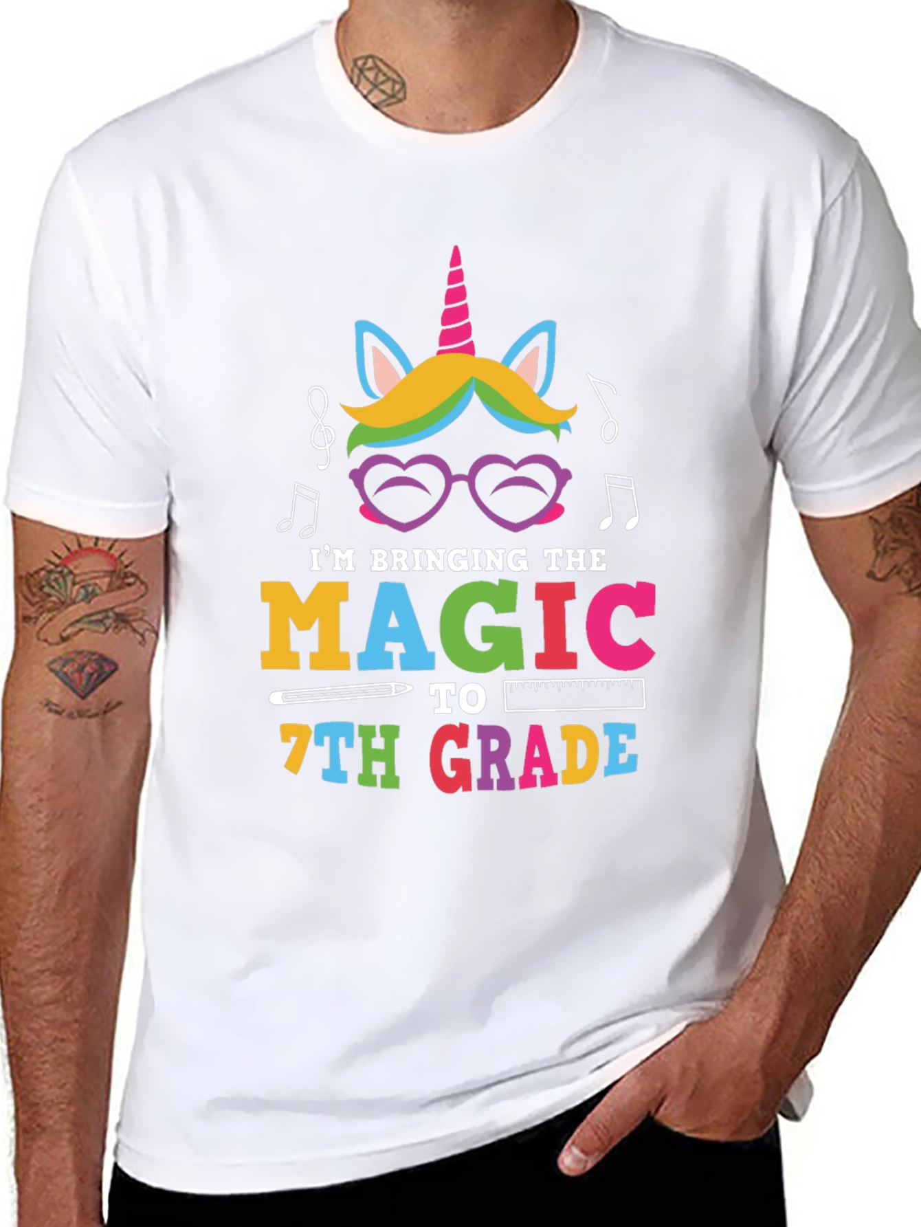 Magic 7th Grade Unicorn Teacher Shirt