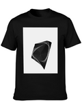 Geometric Illusion Black T-Shirt