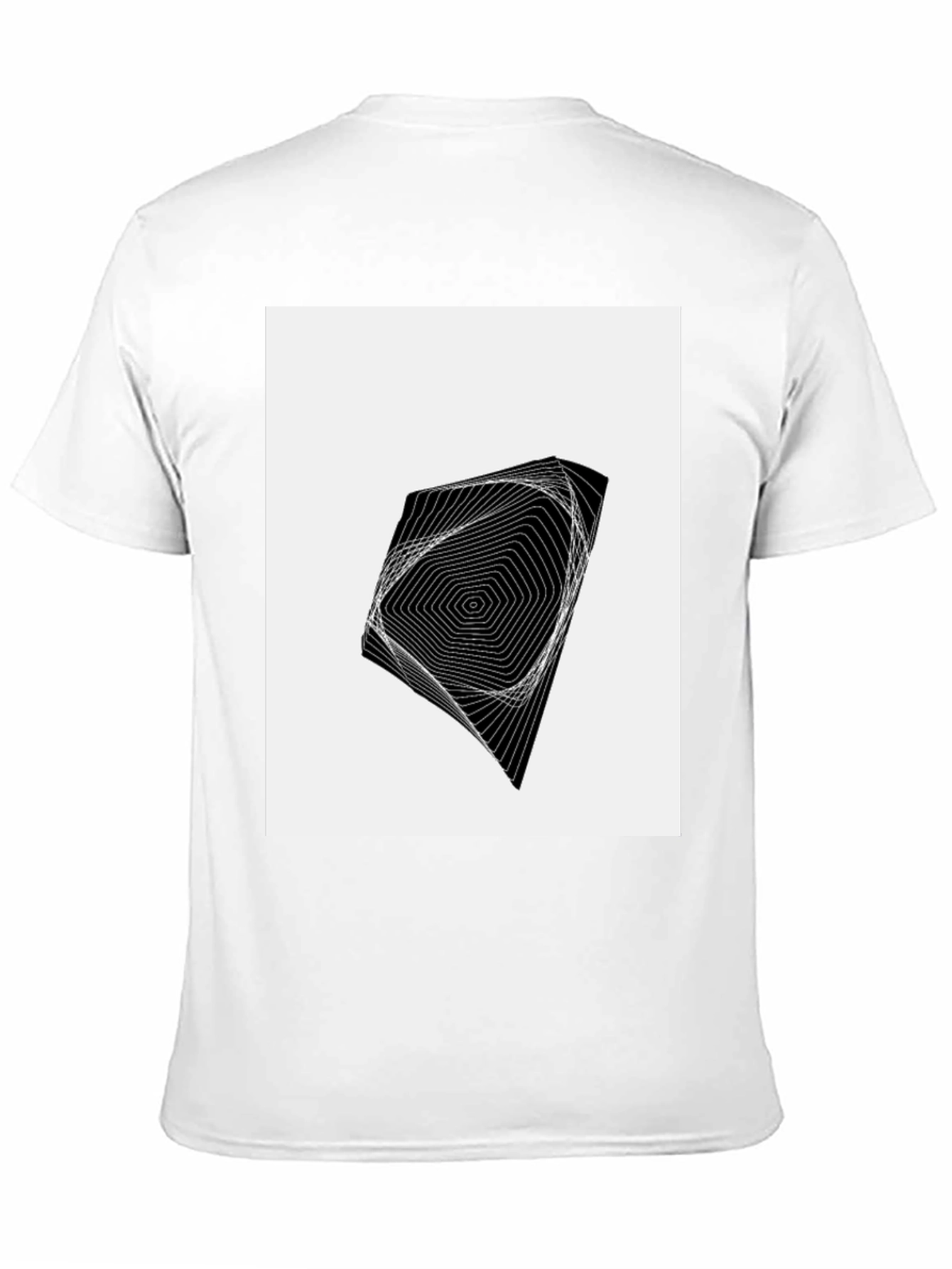 Geometric Illusion Black T-Shirt