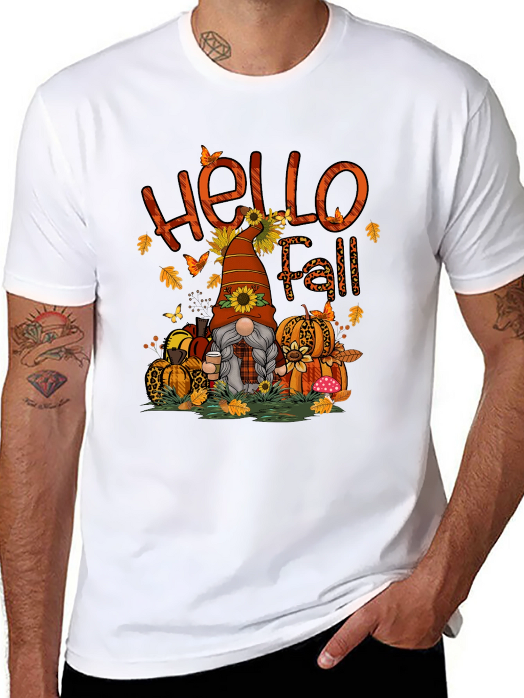 Hello Fall Gnome Graphic Tee