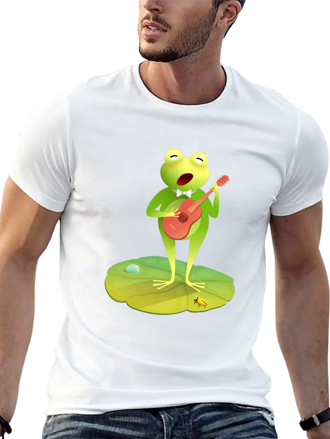 Frog Musician Graphic Tee