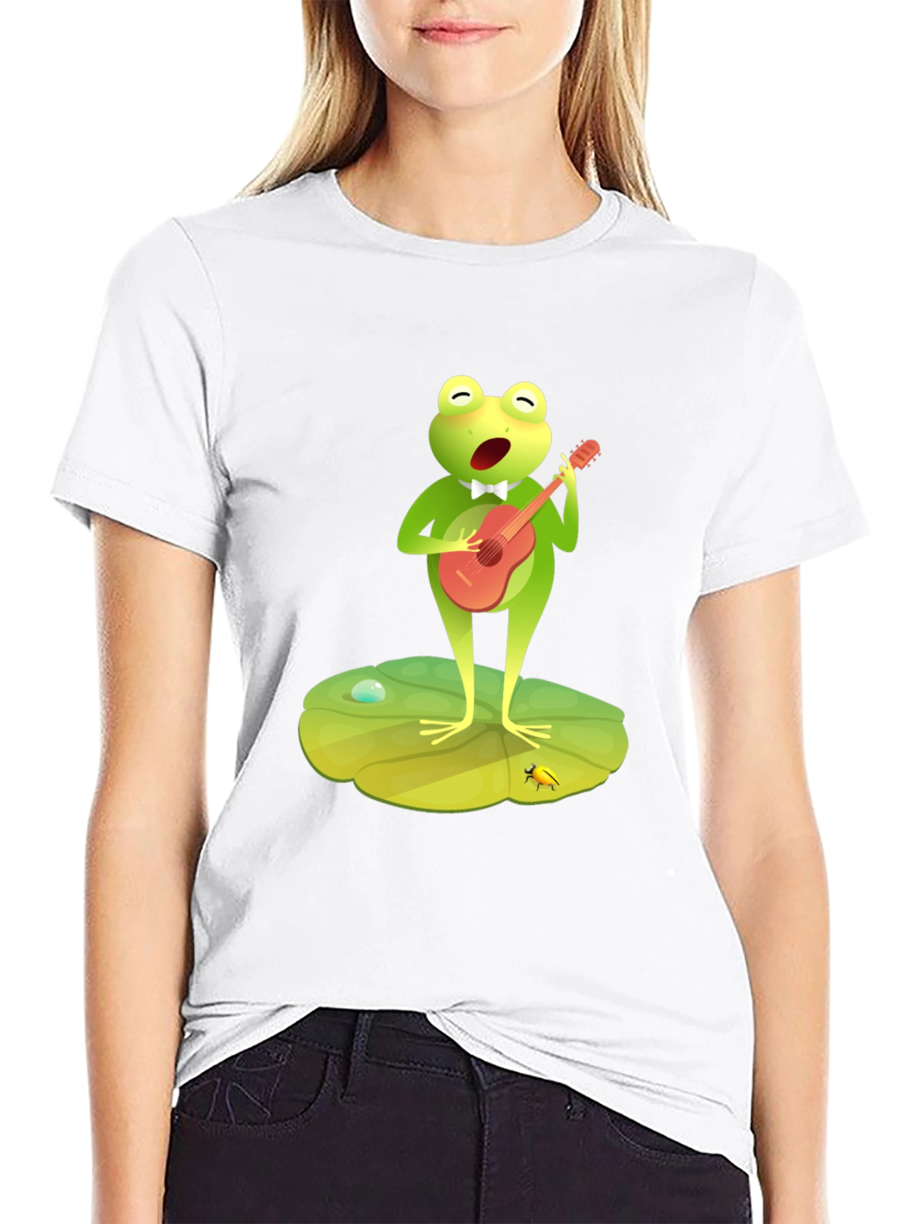 Frog Musician Graphic Tee