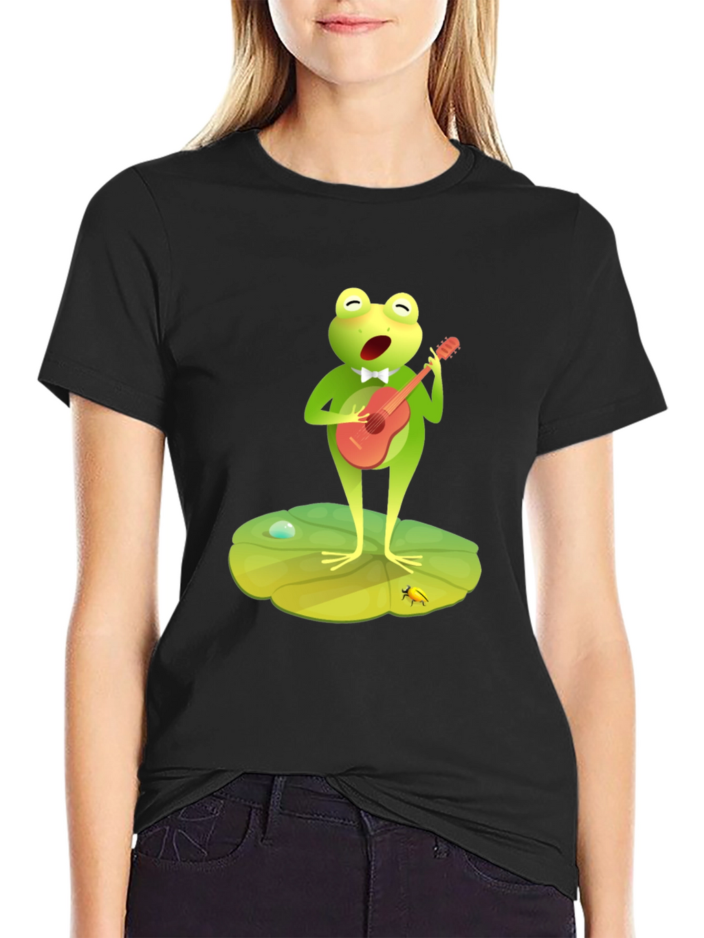 Frog Musician Graphic Tee