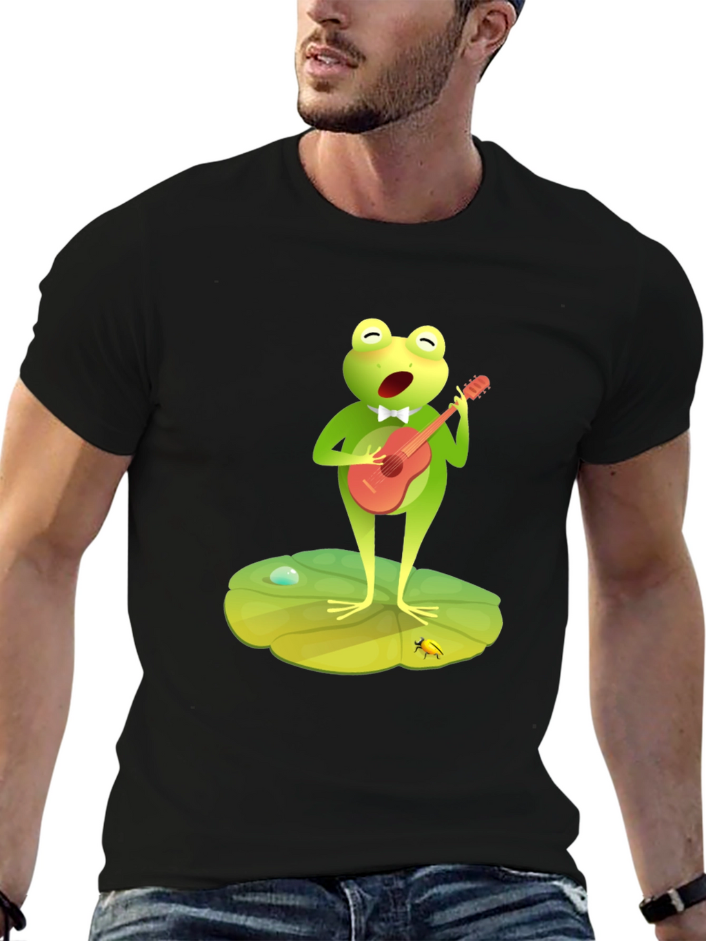 Frog Musician Graphic Tee