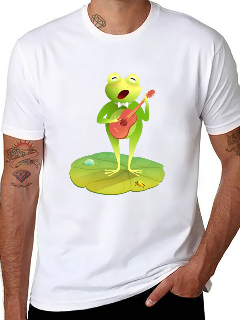 Frog Musician Graphic Tee