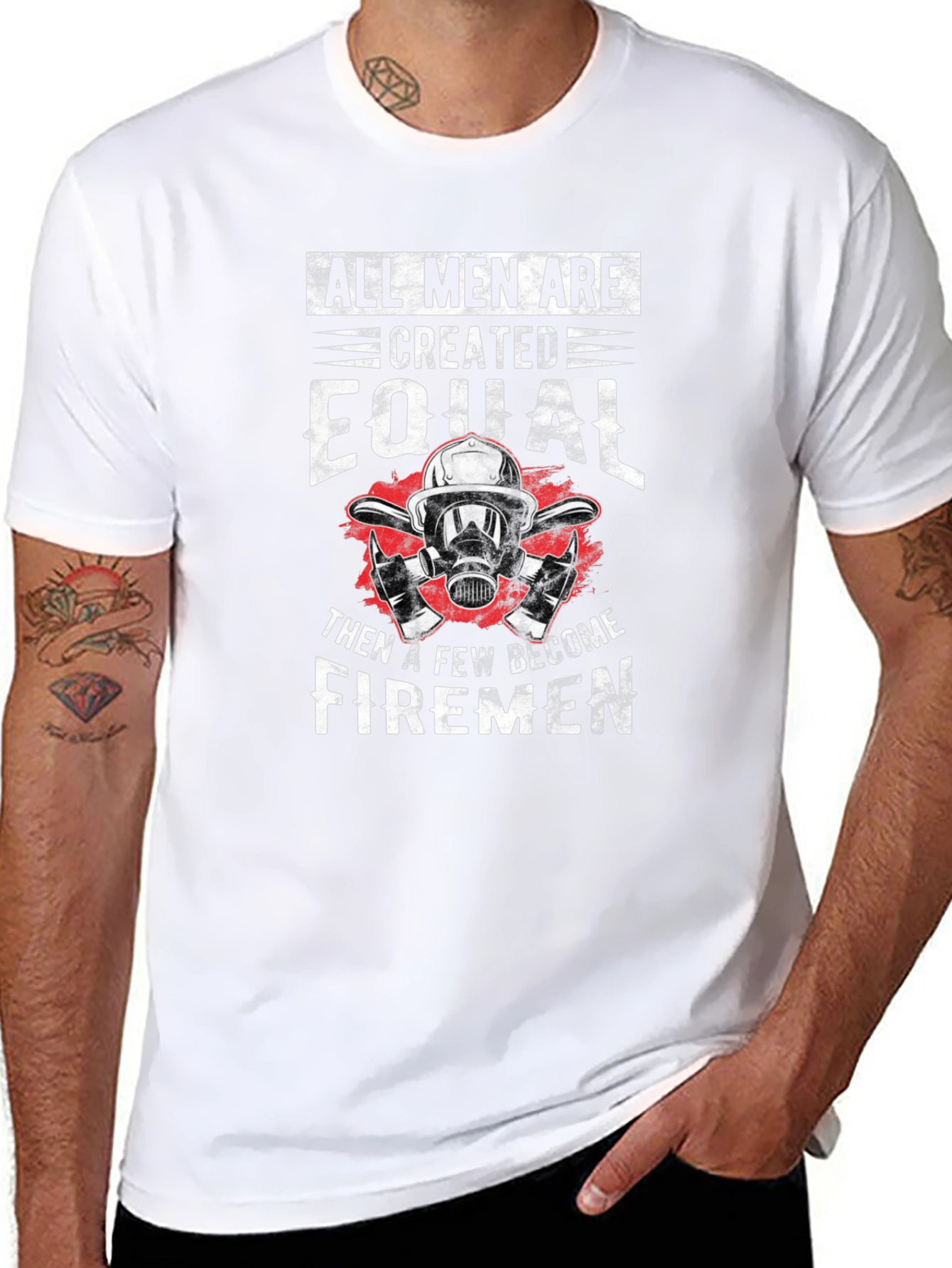 All Men Firemen Graphic Tee