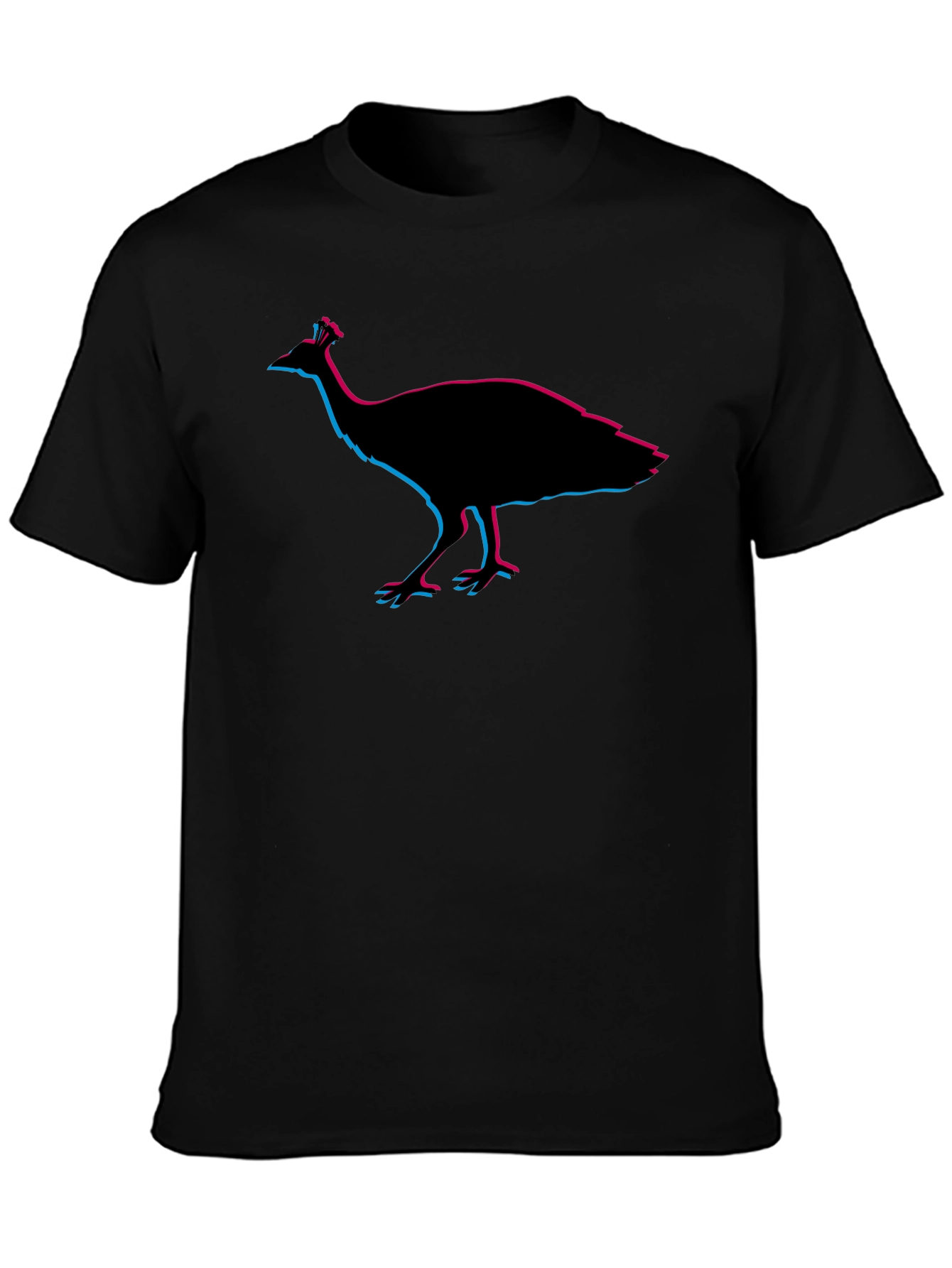 Peacock Silhouette T-Shirt - Graphic Tee