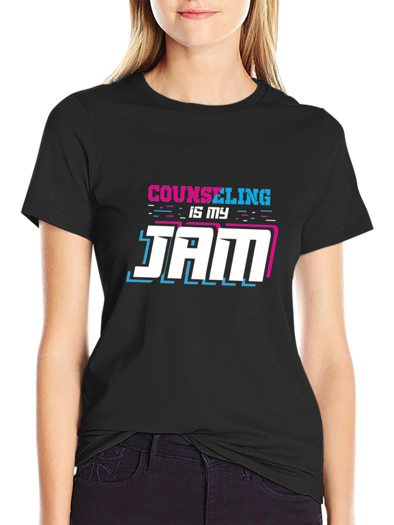 Counseling Is My Jam T-Shirt - Black