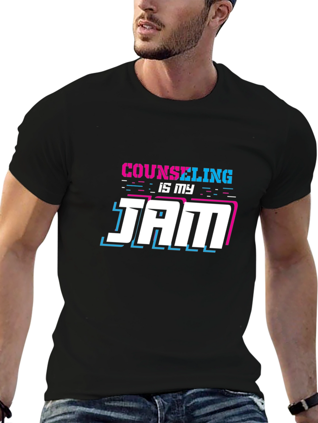 Counseling Is My Jam T-Shirt - Black