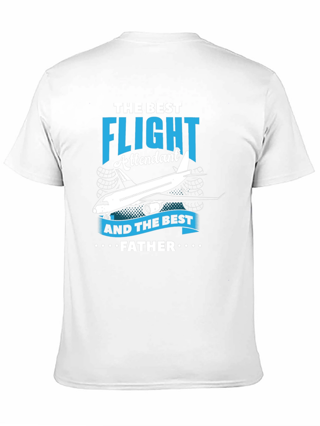 Flight Attendant Father Black Graphic Tee