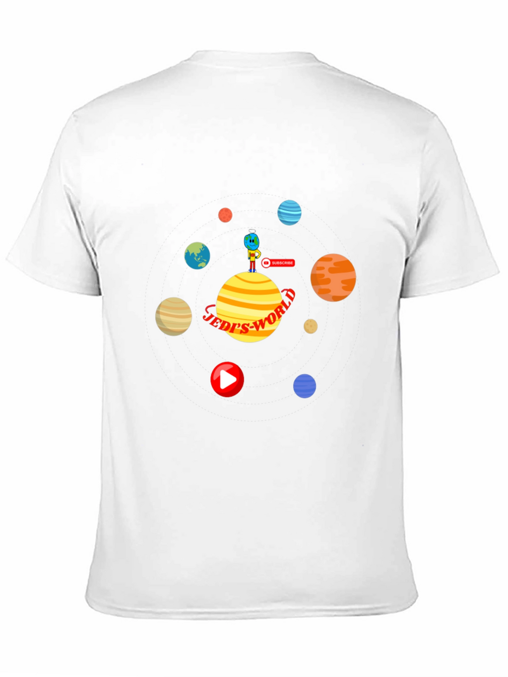 Jedis World T-Shirt: Space Planets Design