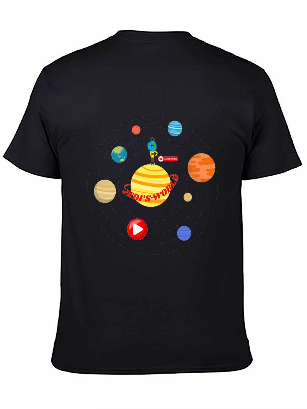 Jedis World T-Shirt: Space Planets Design