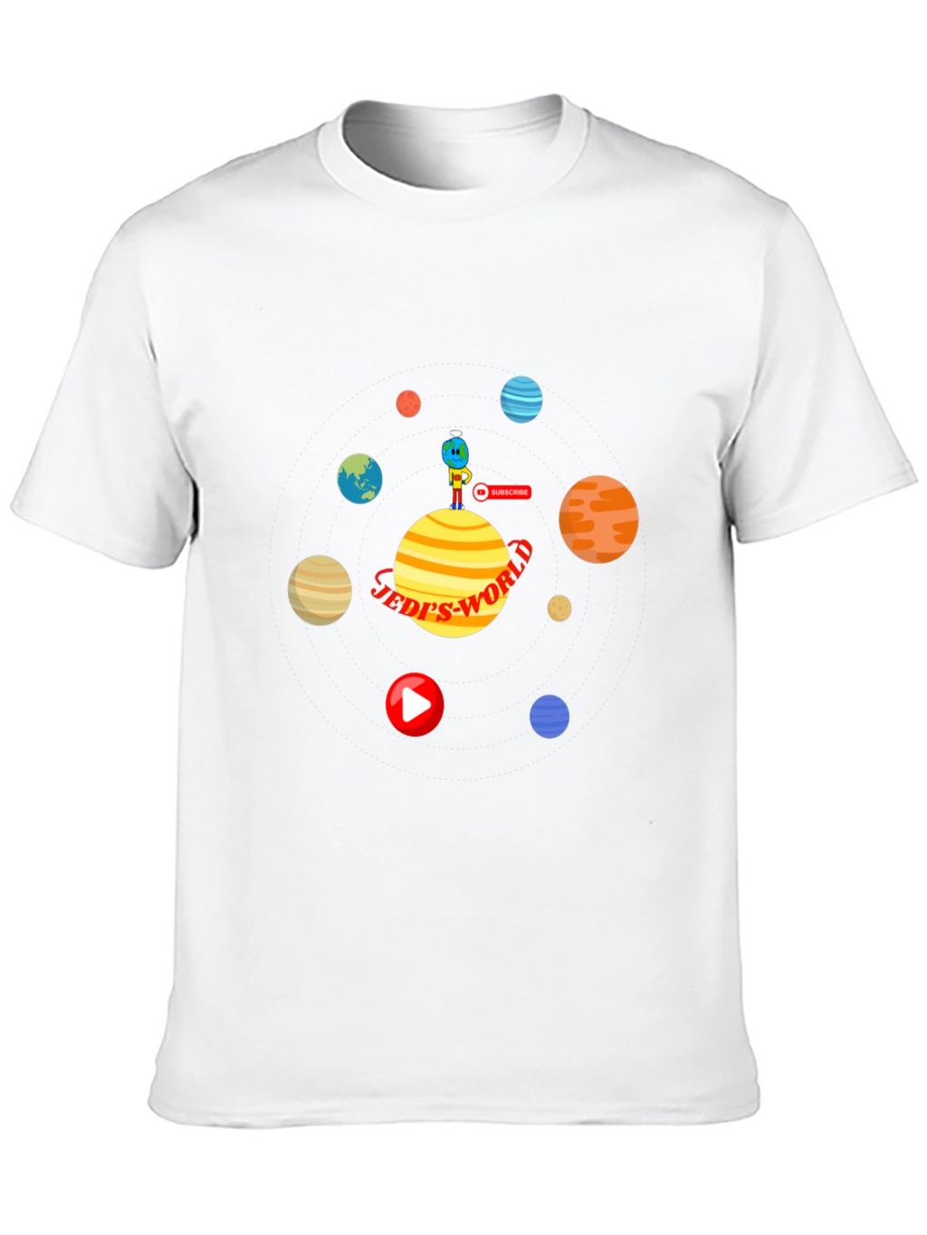 Jedis World T-Shirt: Space Planets Design