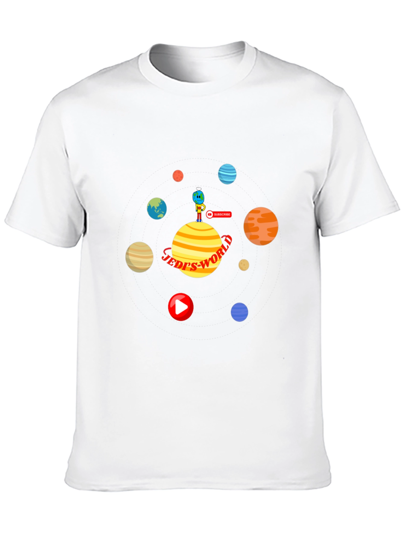 Jedis World T-Shirt: Space Planets Design