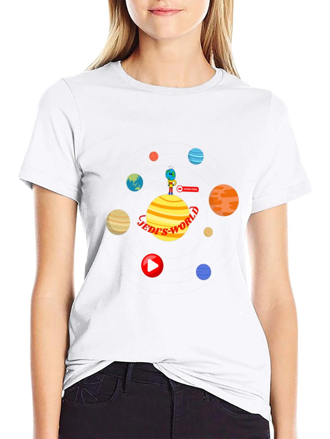 Jedis World T-Shirt: Space Planets Design