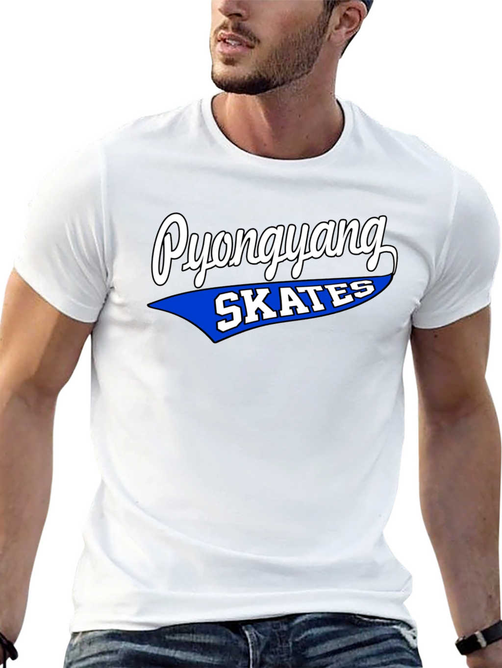 Pyongyang Skates Graphic Tee - Retro Style