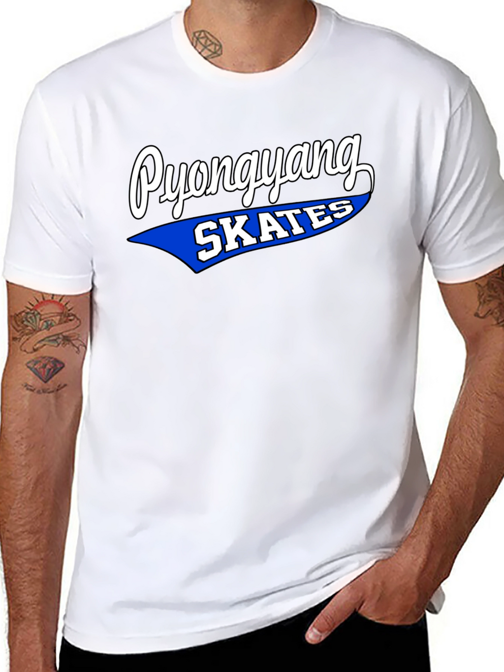 Pyongyang Skates Graphic Tee - Retro Style