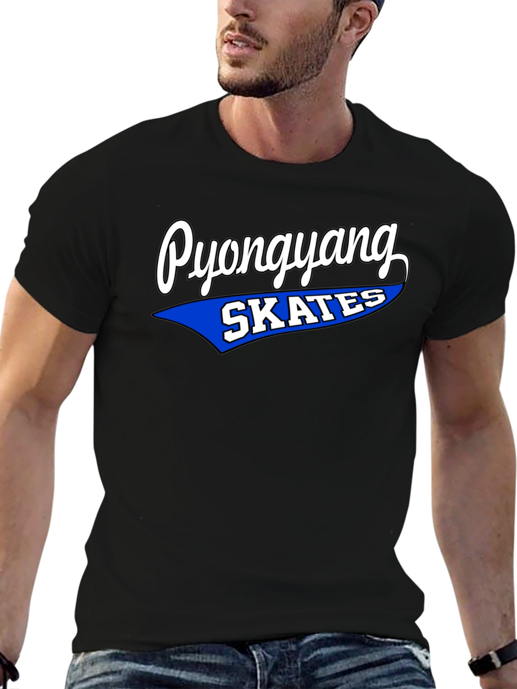 Pyongyang Skates Graphic Tee - Retro Style