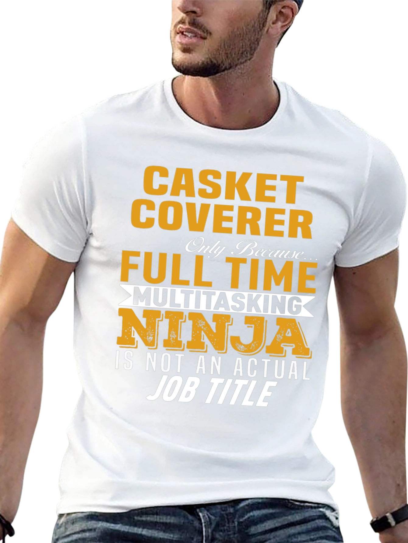 Casket Coverer Full Time Ninja T-Shirt