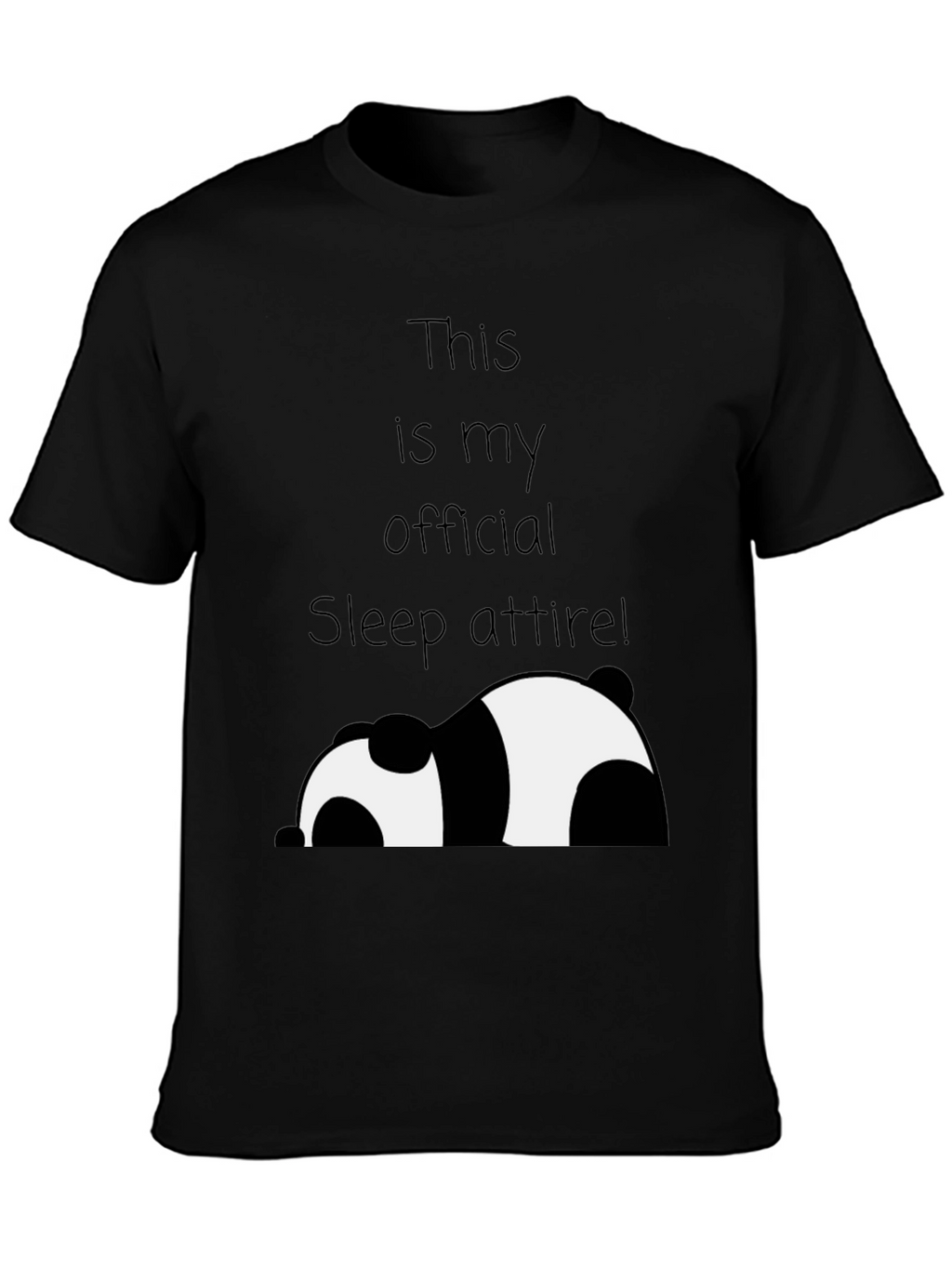 Funny Panda Sleep Attire T-Shirt