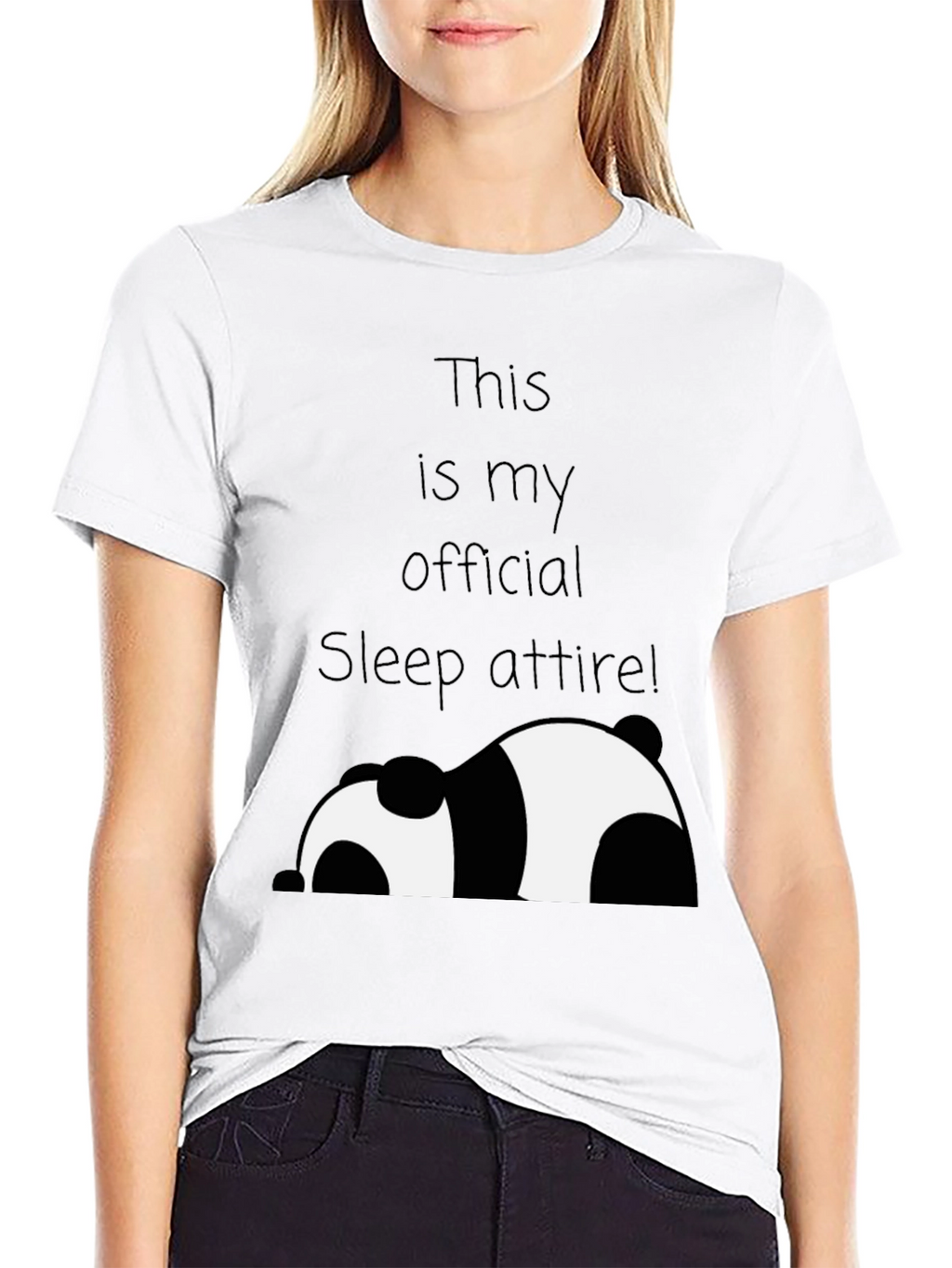 Funny Panda Sleep Attire T-Shirt