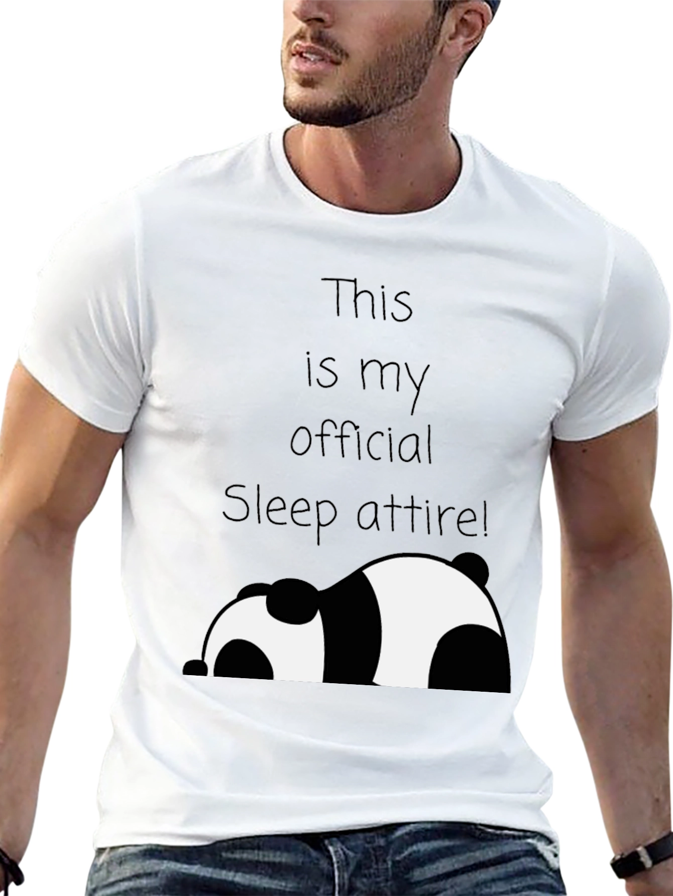 Funny Panda Sleep Attire T-Shirt