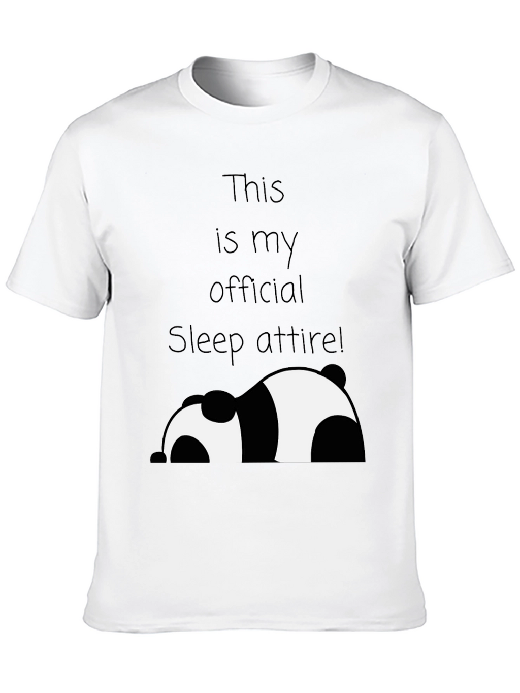 Funny Panda Sleep Attire T-Shirt