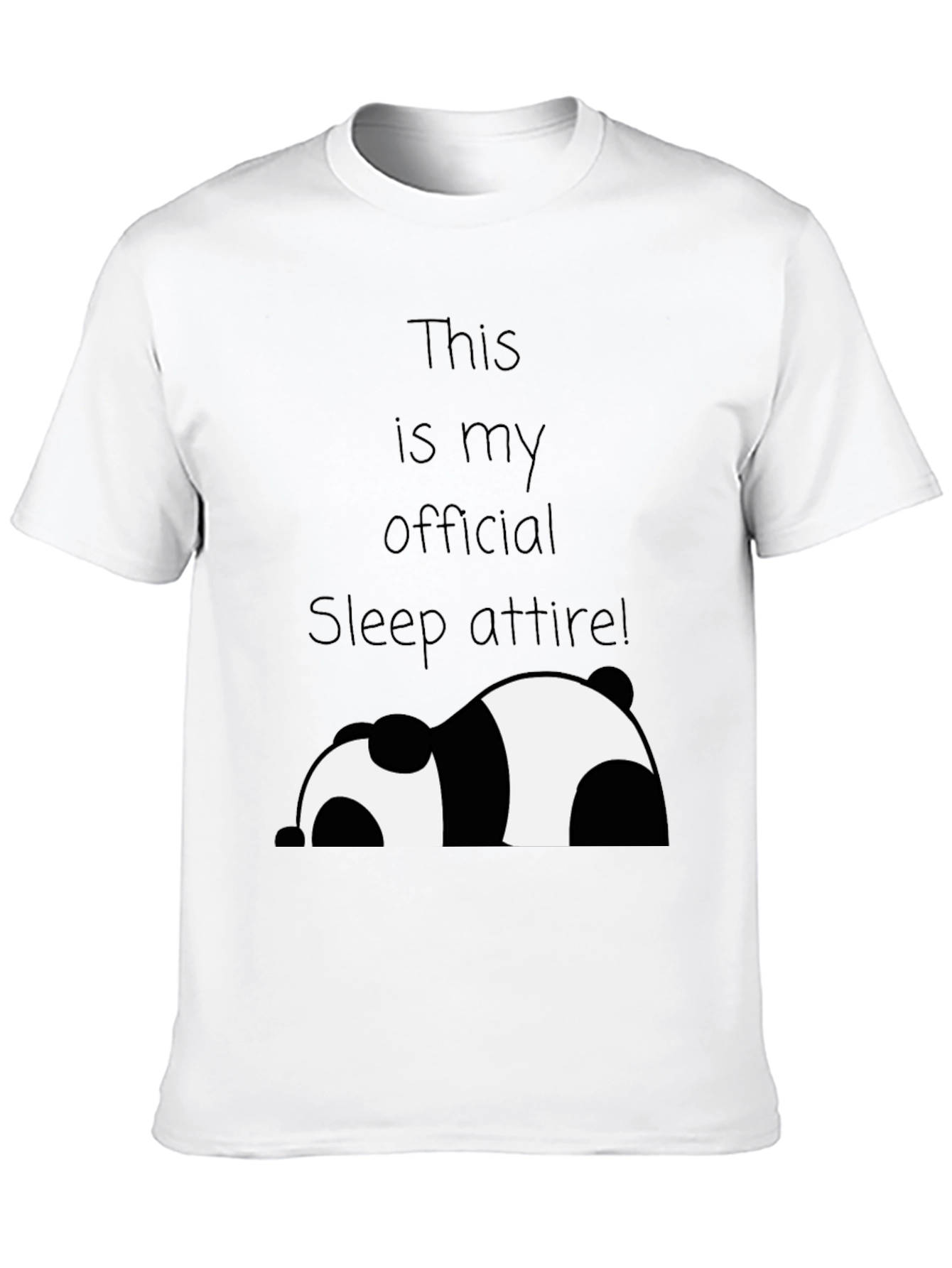 Funny Panda Sleep Attire T-Shirt