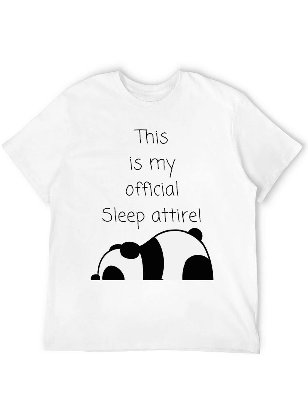 Funny Panda Sleep Attire T-Shirt