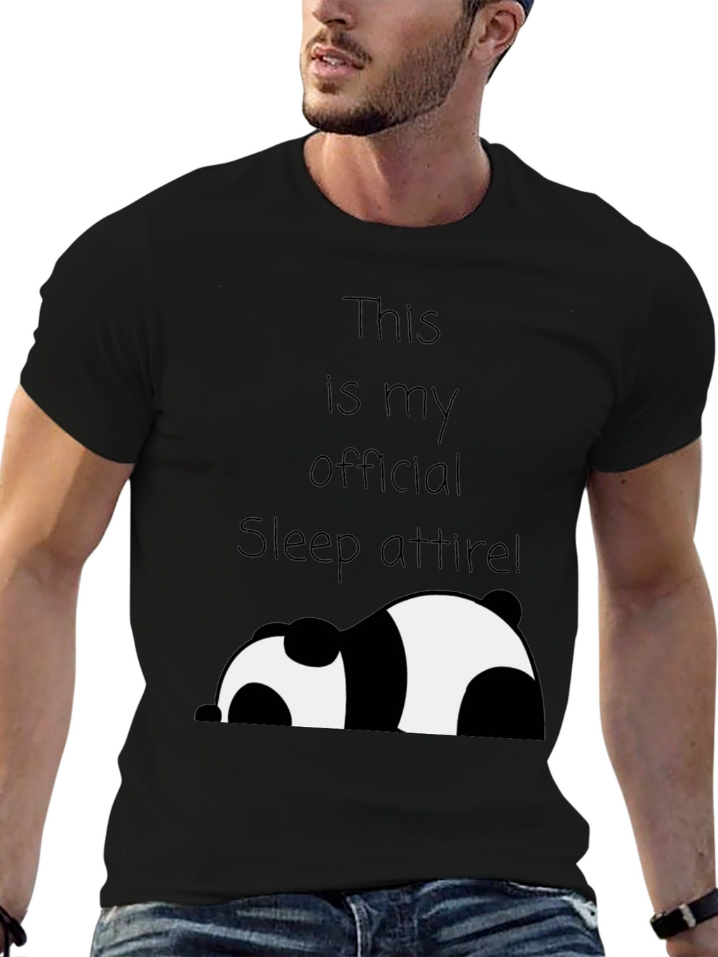 Funny Panda Sleep Attire T-Shirt