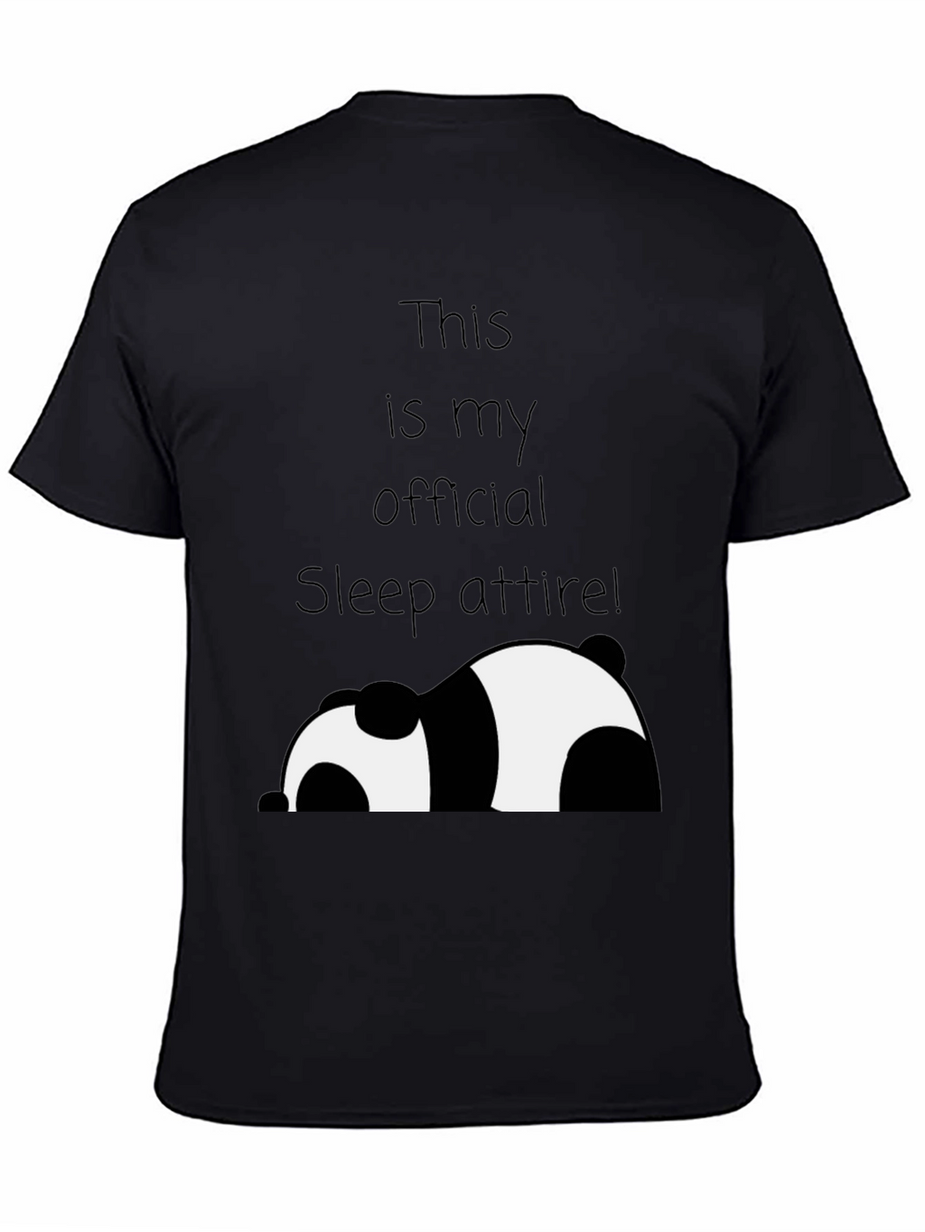 Funny Panda Sleep Attire T-Shirt