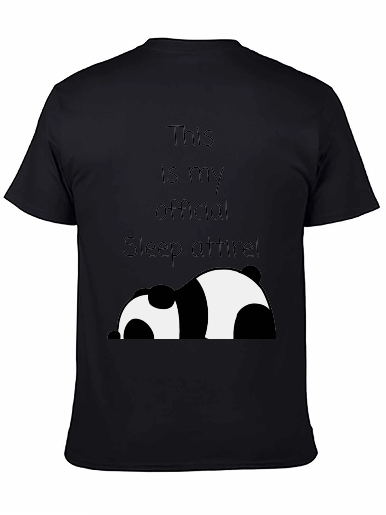 Funny Panda Sleep Attire T-Shirt